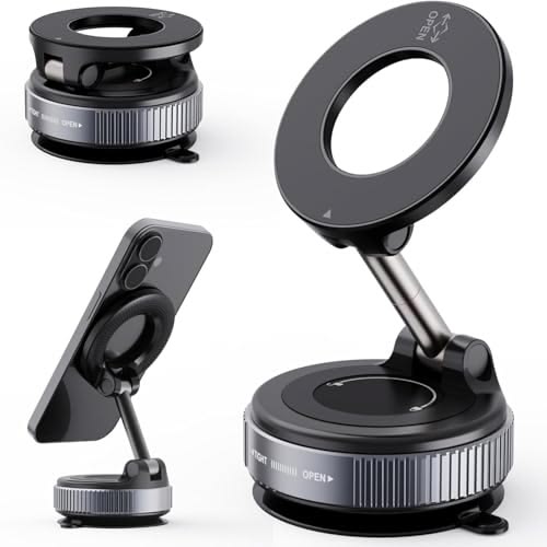52mm Magnetic CPL Phone Camera Filter with Foldable Adjustable Mount – Anti-Glare Polarizing Lens for Smartphone Photography