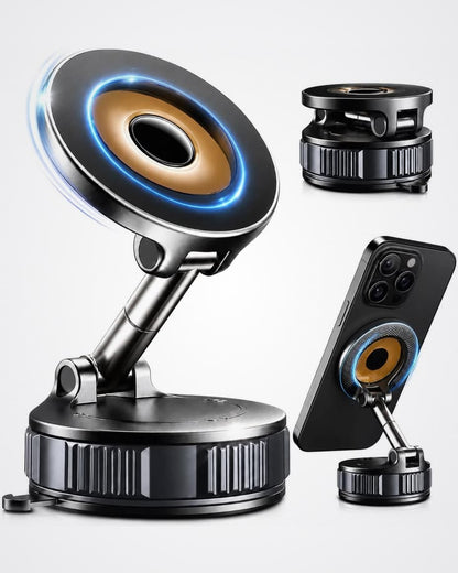 52mm Magnetic CPL Phone Camera Filter with Foldable Adjustable Mount – Anti-Glare Polarizing Lens for Smartphone Photography