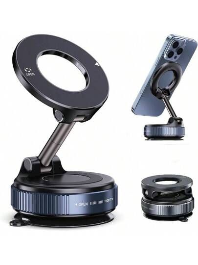 52mm Magnetic CPL Phone Camera Filter with Foldable Adjustable Mount – Anti-Glare Polarizing Lens for Smartphone Photography